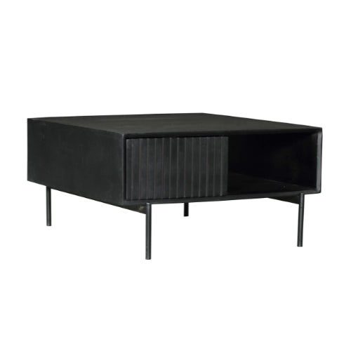 Salontafel Madison Zwart | 80x80 cm