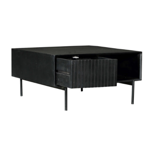 Salontafel Madison Zwart | 80x80 cm
