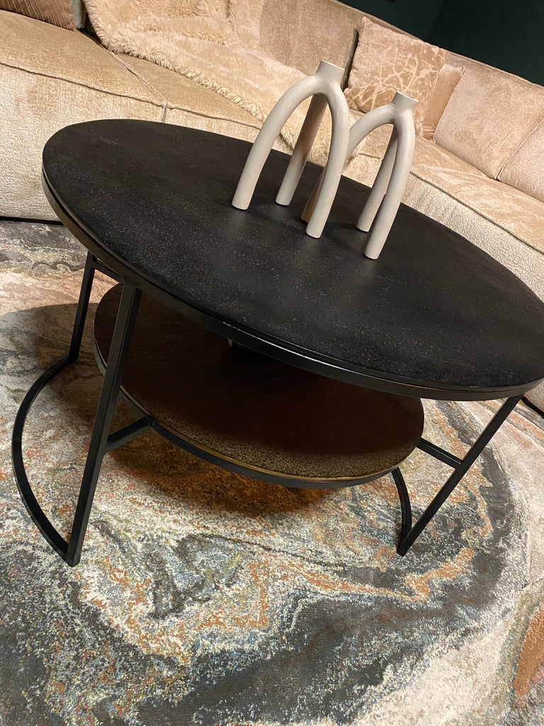 Salontafel Lecia | Zwart Goud - Dbmeubels