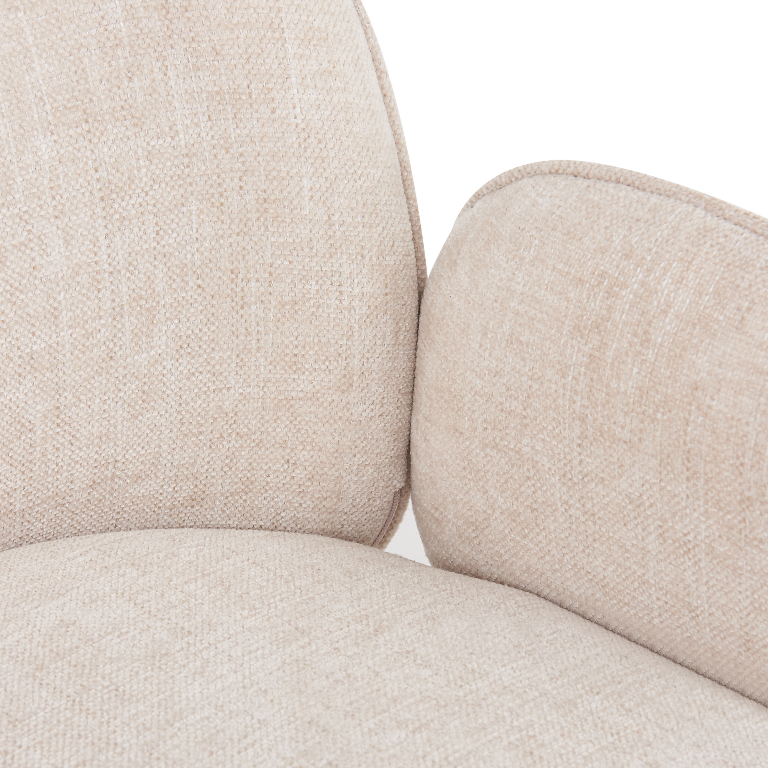 Eetkamerstoel Oslo – Beige Armleuning