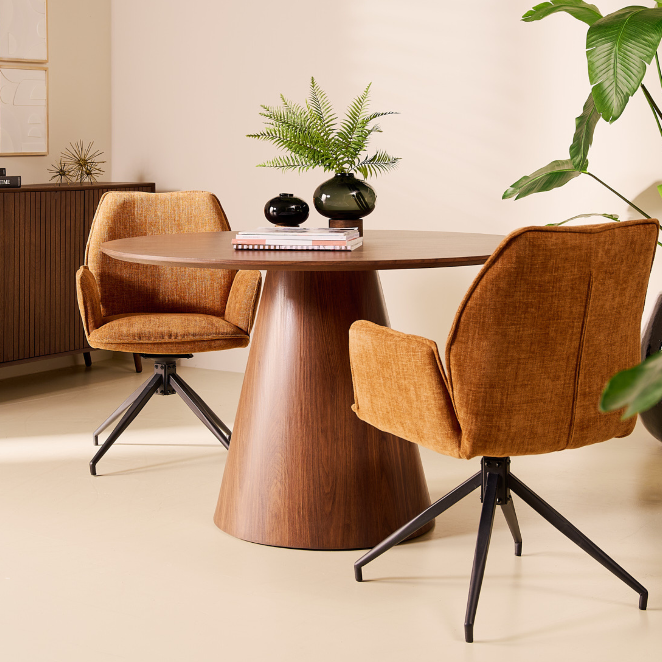 Eetkamerstoel Jill - Linnen Roest