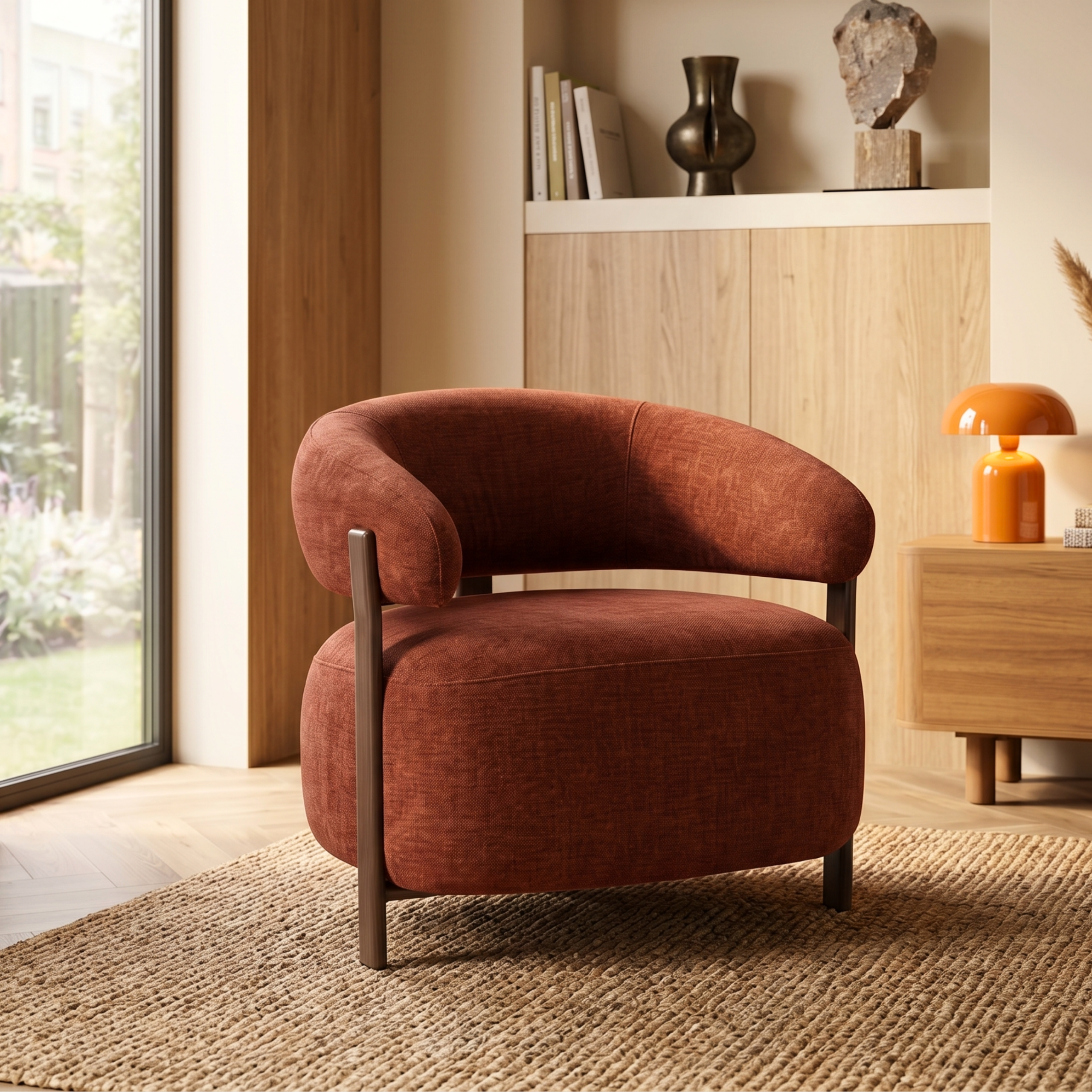 Fauteuil Rose – Burgundy