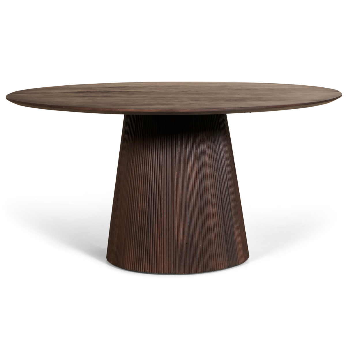 Japandi Eettafel Rond - Bruin - Ø150cm