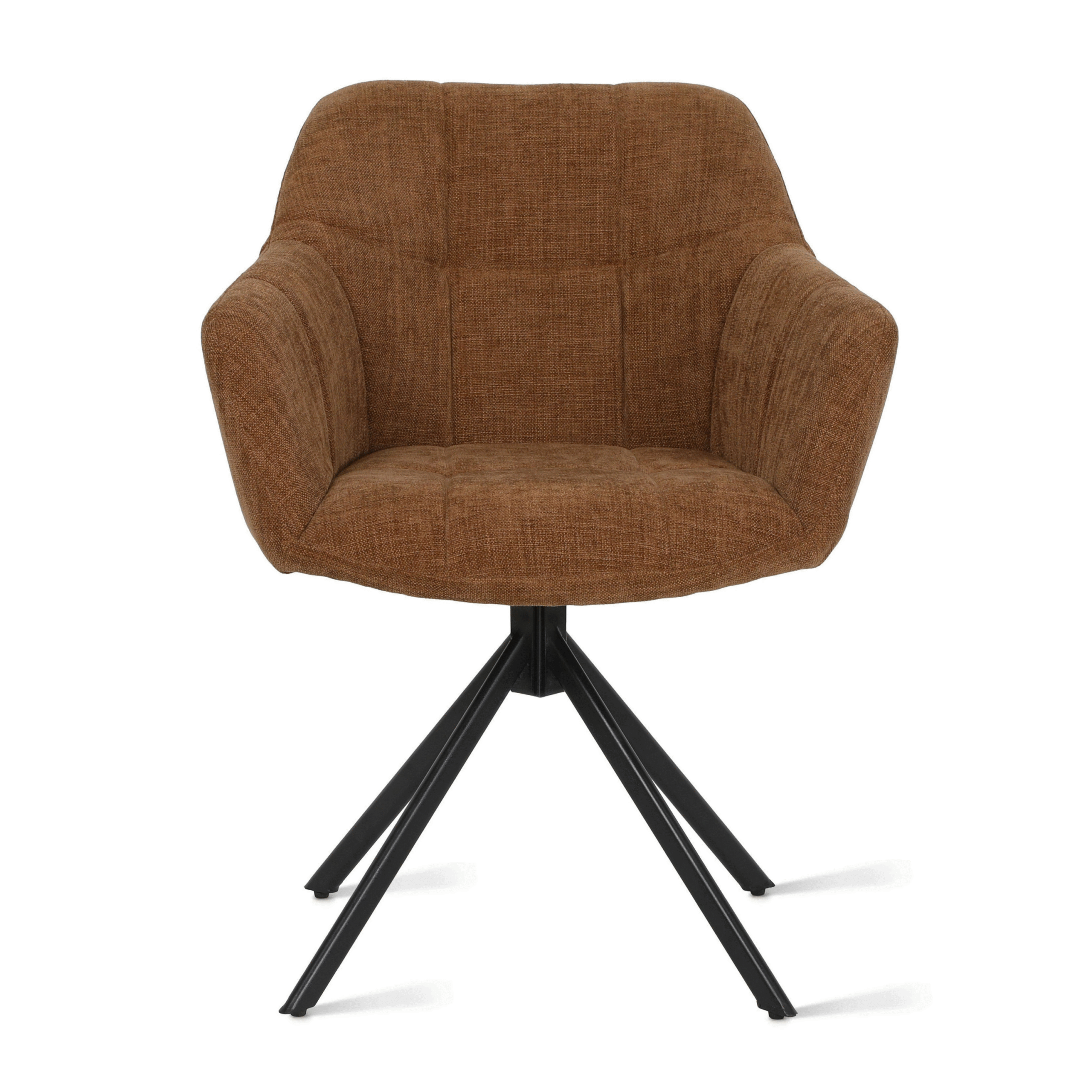 Eetkamerstoel Kiki - Stof Choco