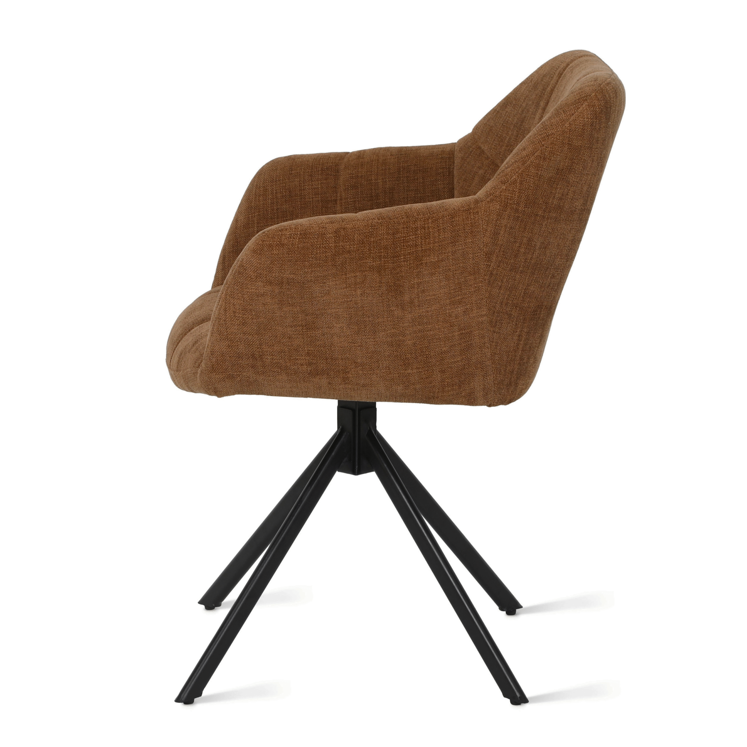 Eetkamerstoel Kiki - Stof Choco