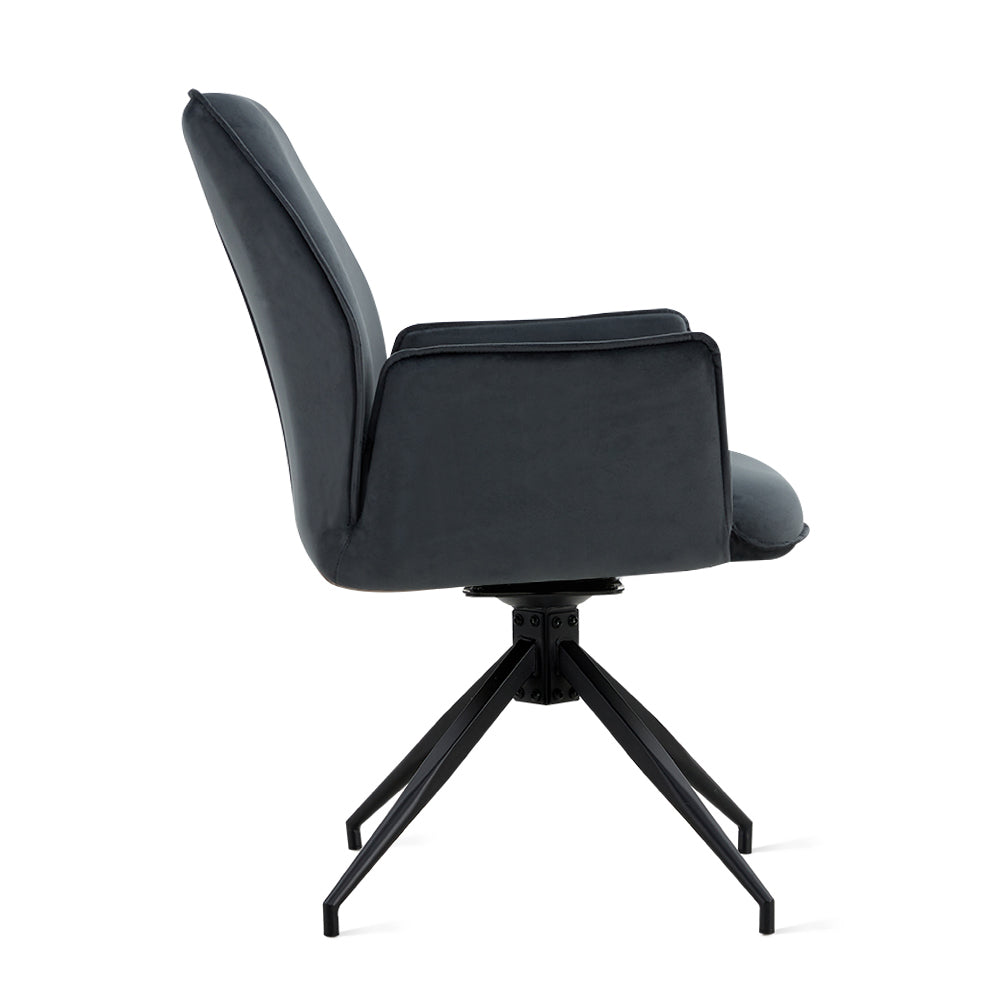 Eetkamerstoel Jill - Velvet Antraciet