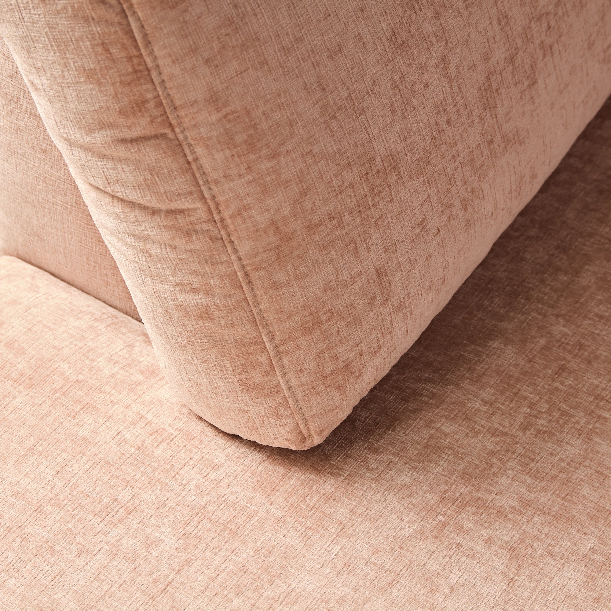 MySofa Alma hoekbank roze 2,5-zits + divan rechts