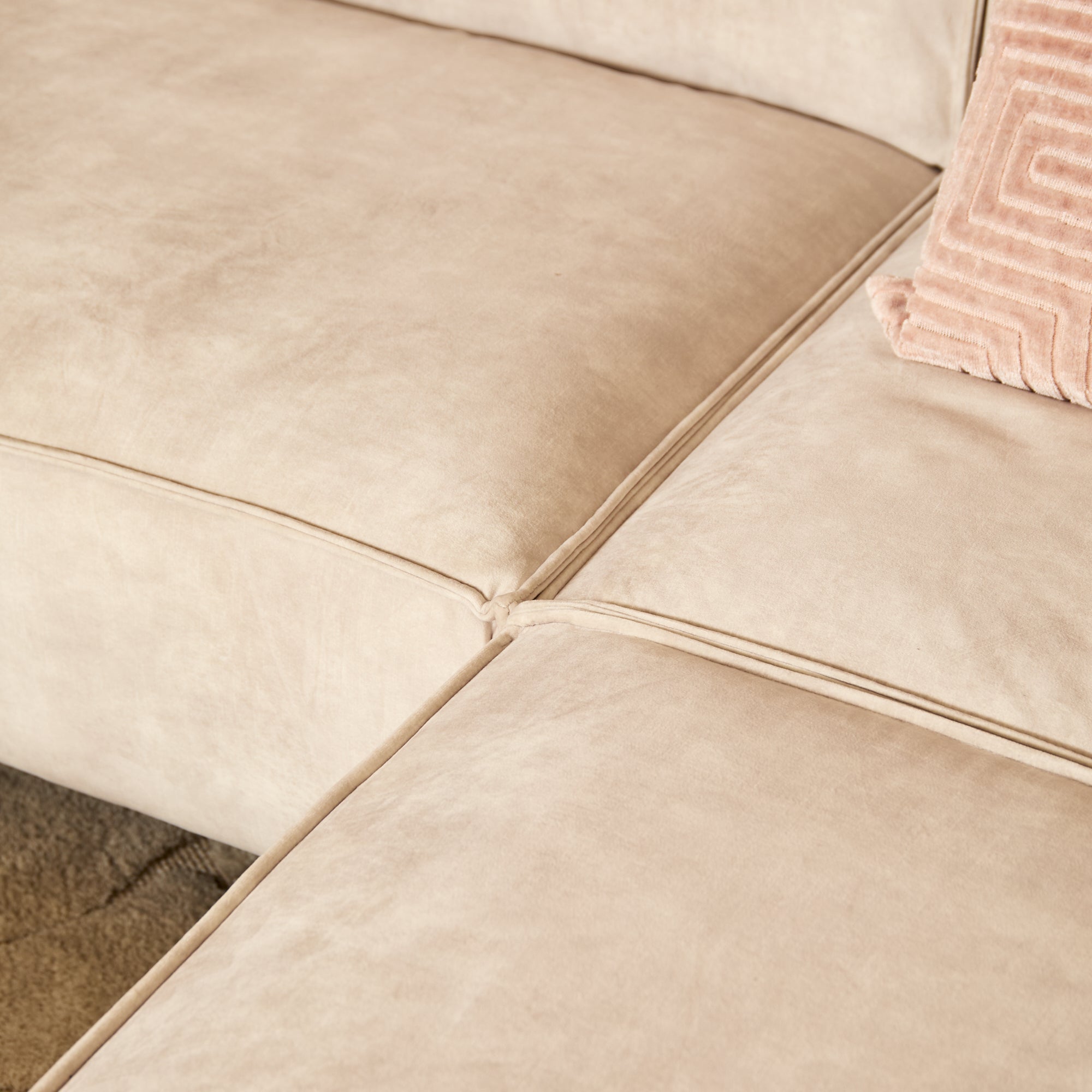 MySofa Floris| 2,5-zits + Divan Rechts | Velvet Beige