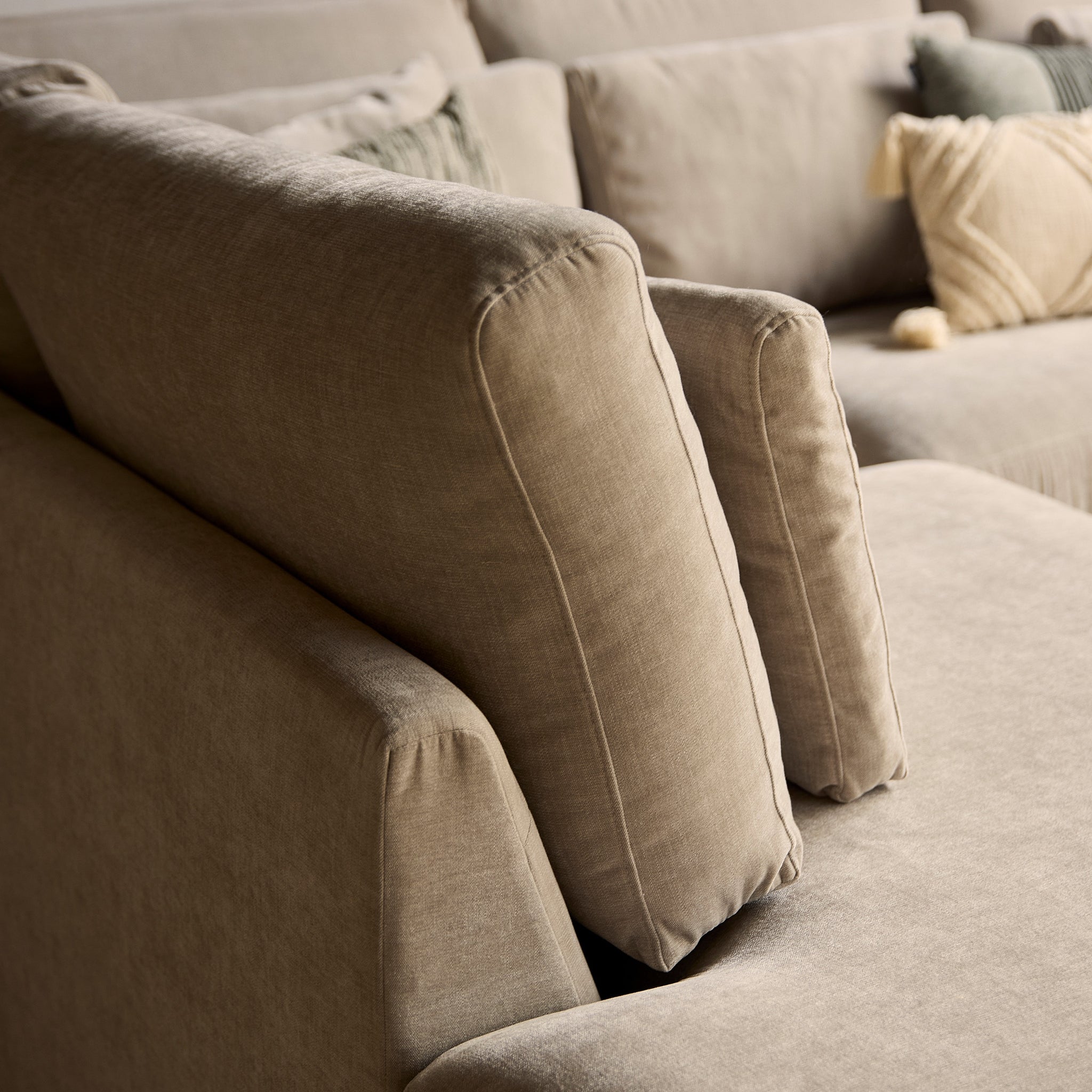 MijnSofa Jesse | Ottomane Links + 2,5 zits | Beige