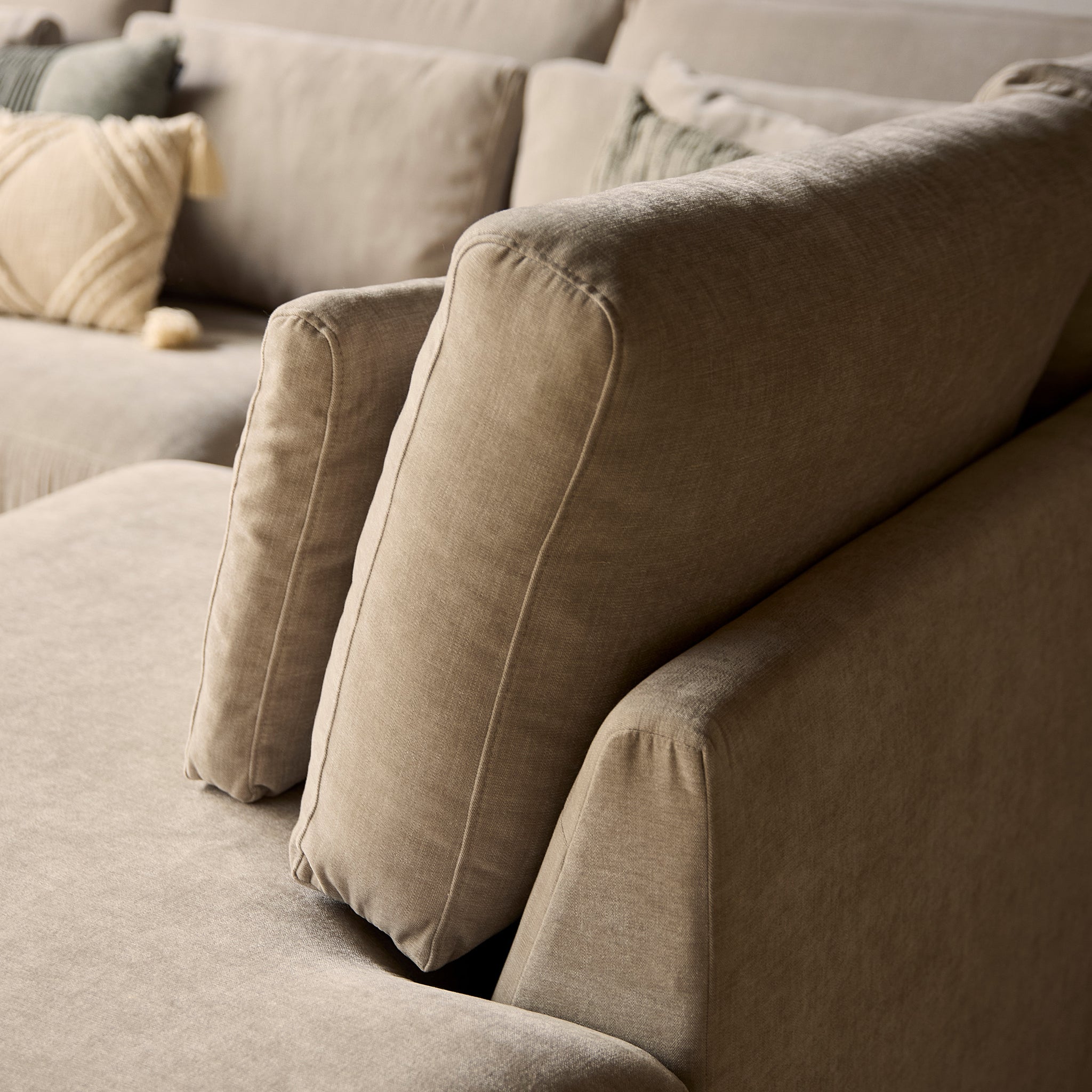 MijnSofa Jesse | 2,5-zits + Ottomane Rechts | Beige