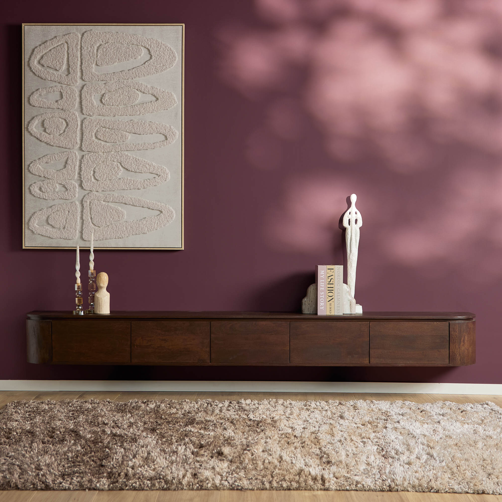 Tv-meubel Excellent Bruin | 280 cm