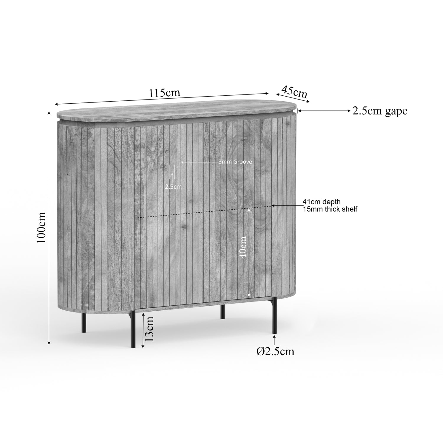 Dressoir Solana | 115 cm | Naturel