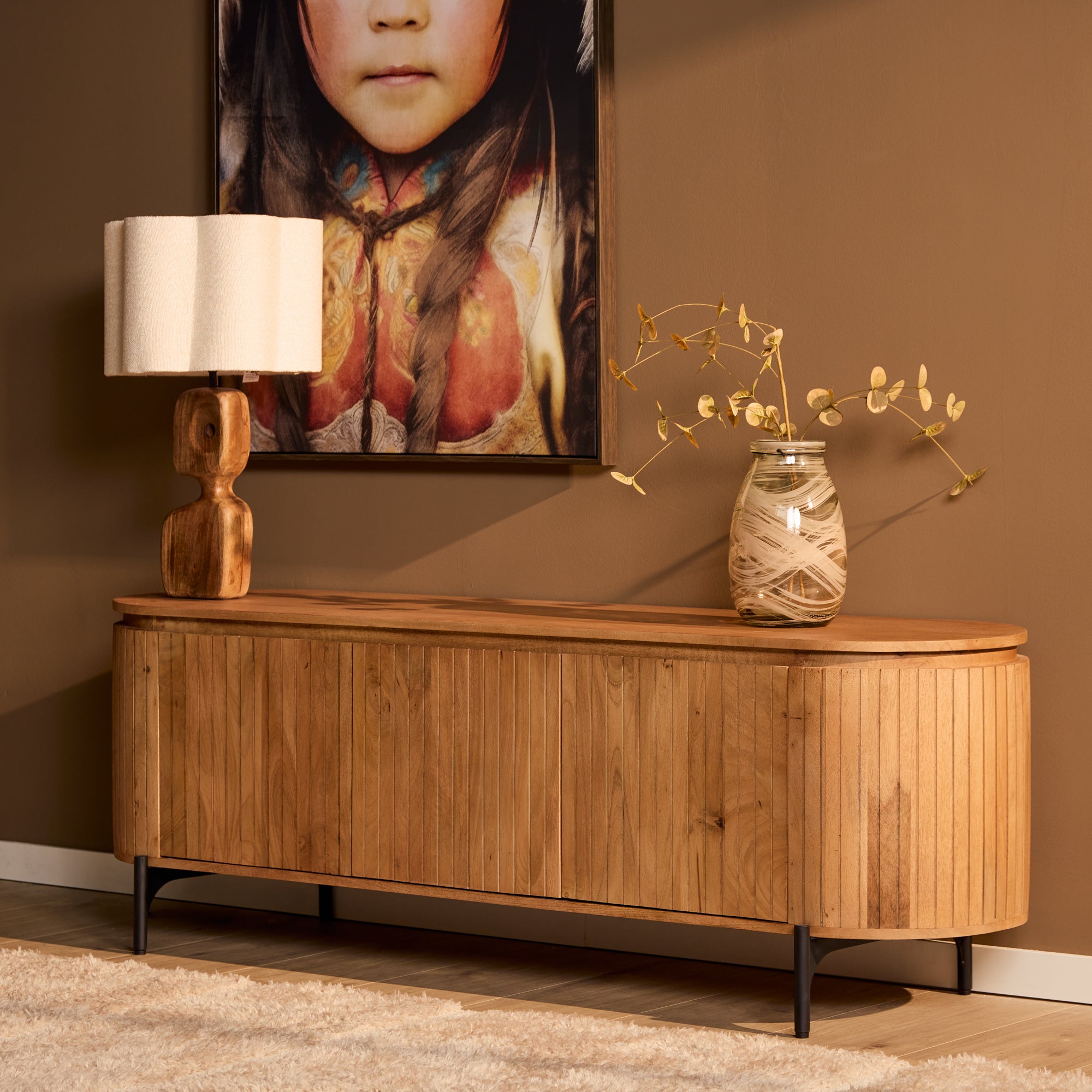 Tv-meubel Solana | 165 cm | Naturel