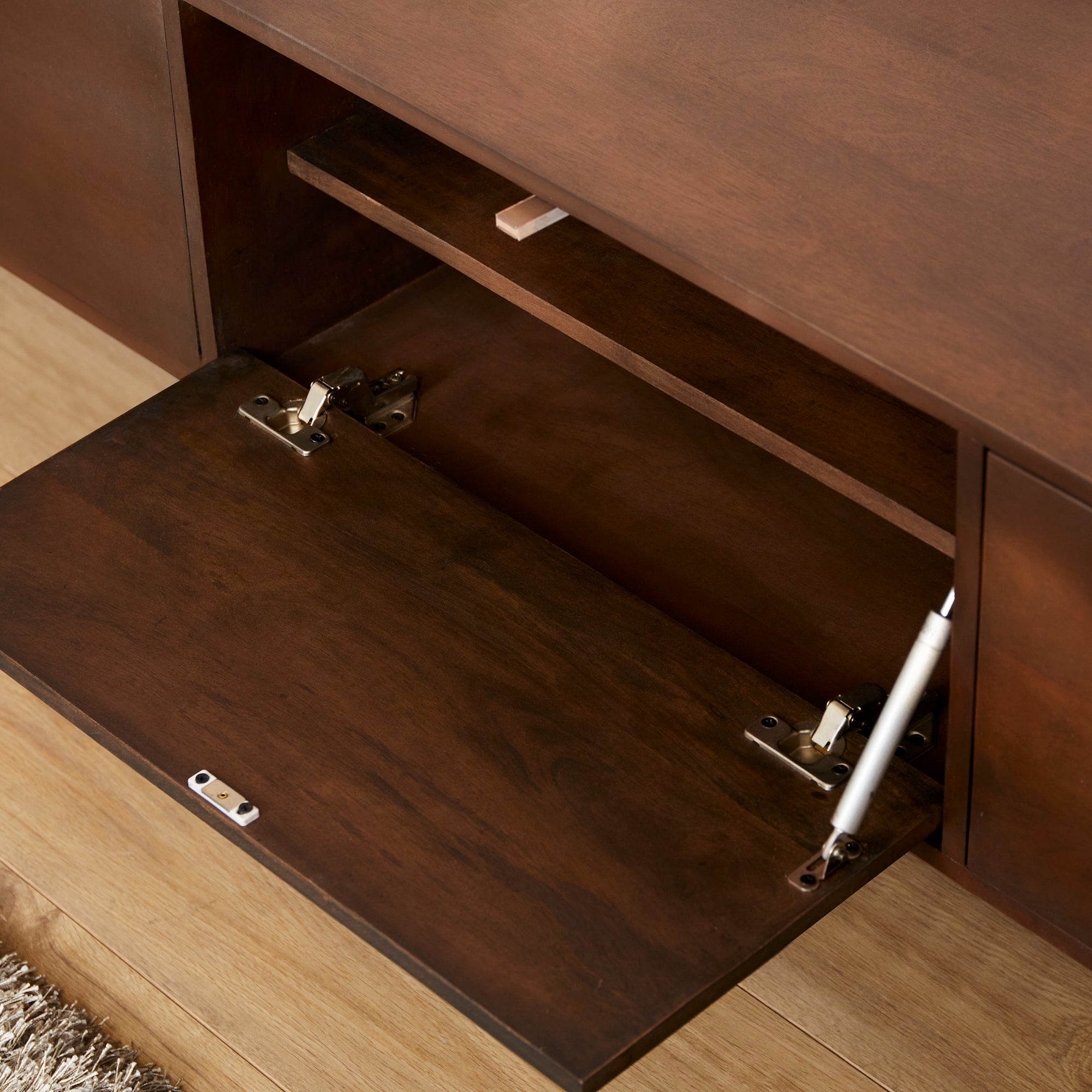 Zwevend Tv meubel Vision Walnut | 120 cm - Dbmeubels