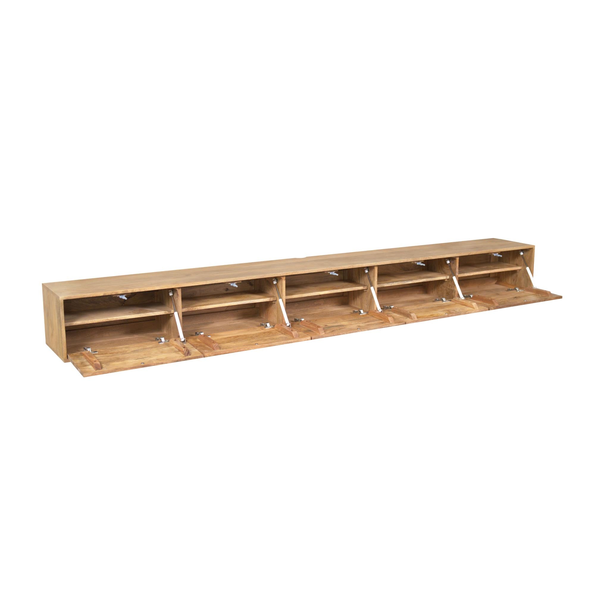 Zwevend tv meubel Vision Licht mango | 280 cm