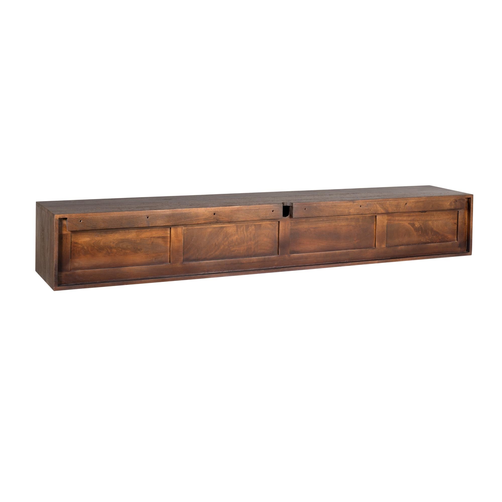 Zwevend tv meubel Vision Brown | 240 cm