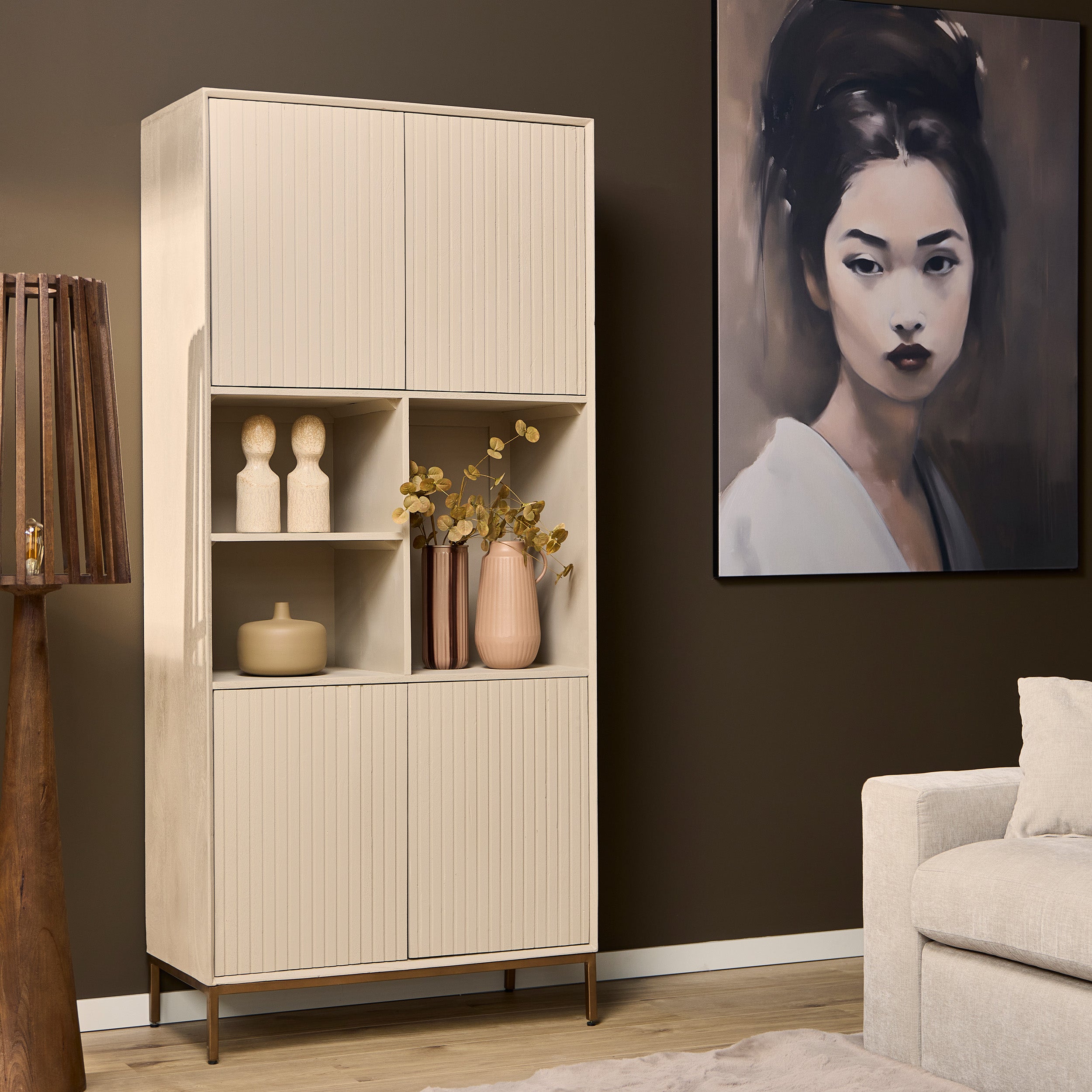 Vakkenkast Madison Sand | 90 cm