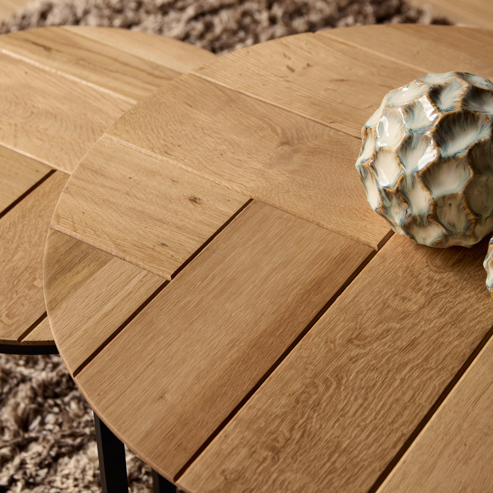 Salontafel Otik Natural Oak | 70 cm | set van 2