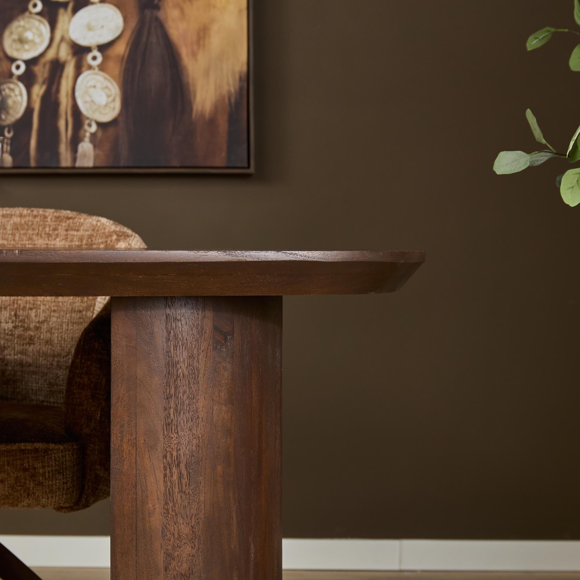 Eettafel Maré Bruin Mangohout 200 cm