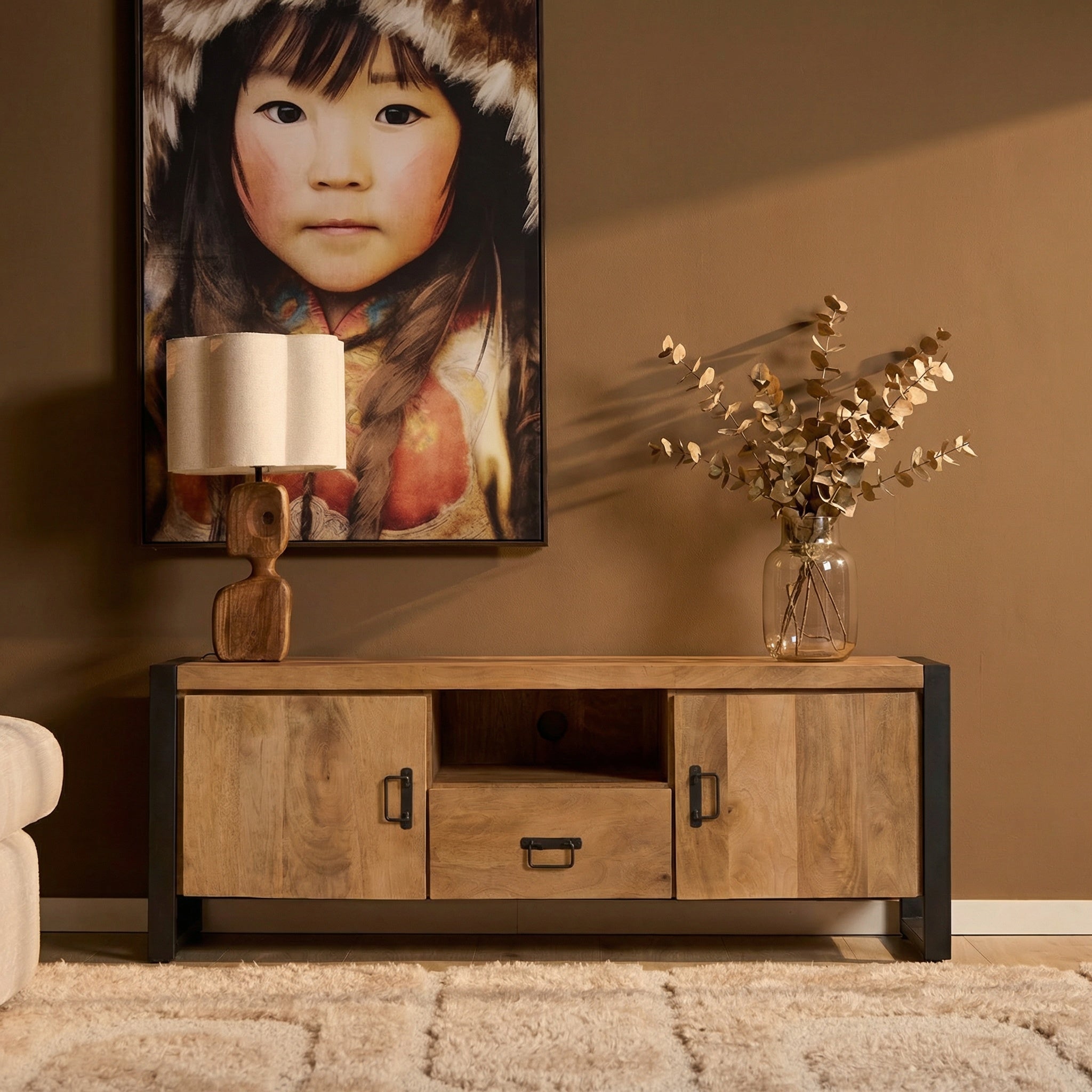 Tv meubel Britt | 150 cm | met deuren en lade