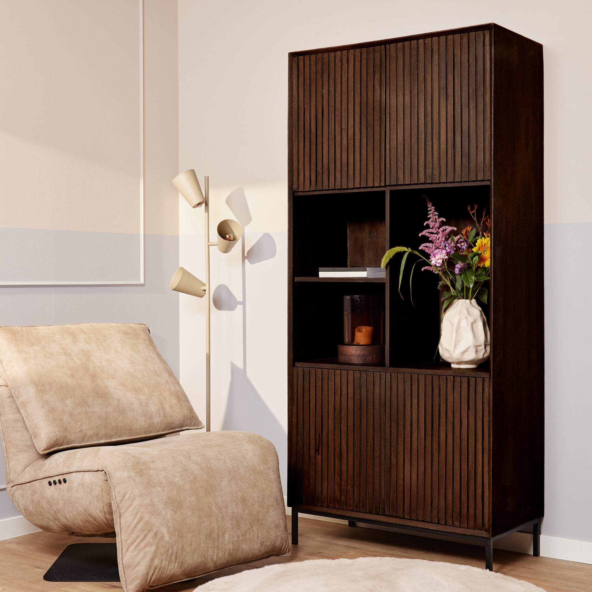 Boekenkast Madison Bruin | 90 cm