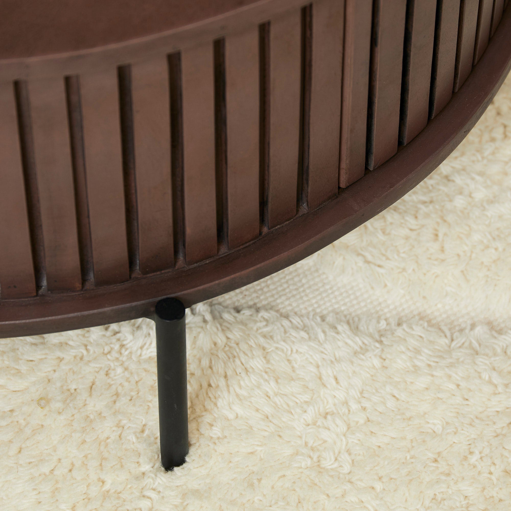 Salontafel Madison Bruin | 80 cm | Rond