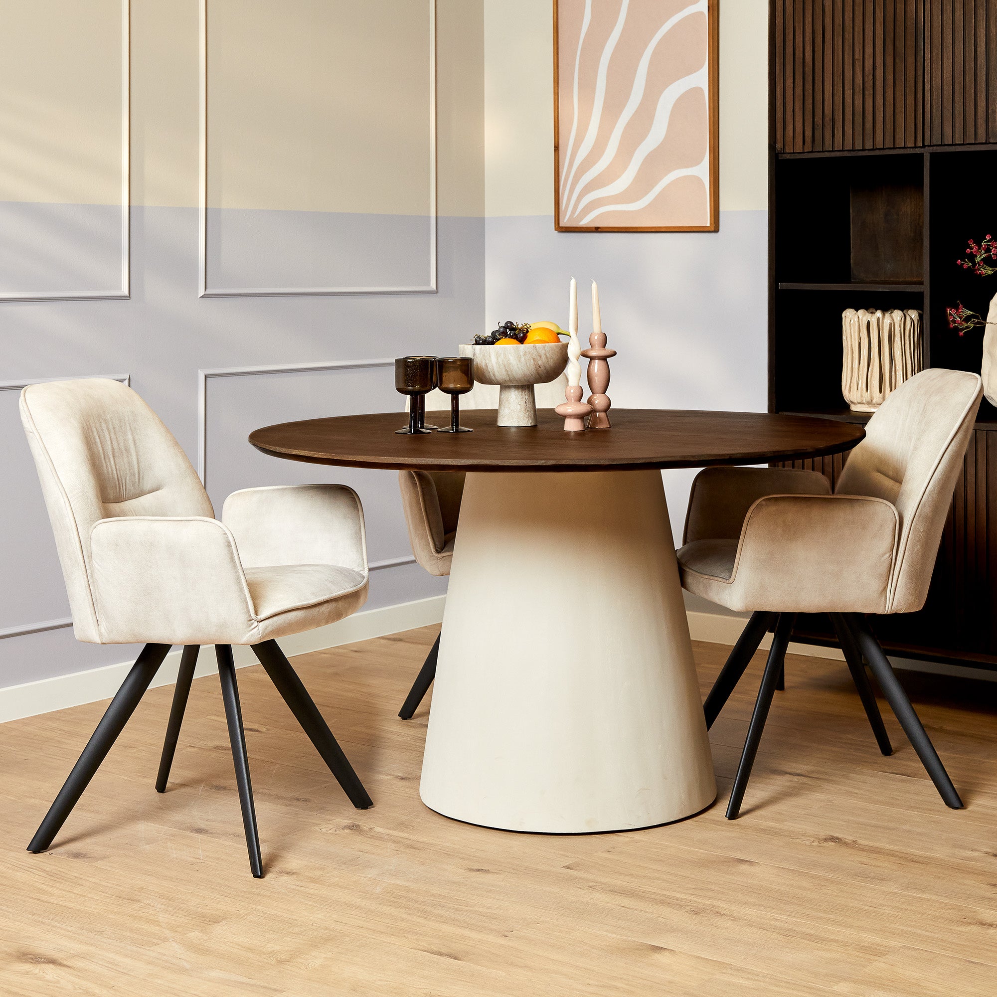 Eettafel Madison Bruin | 130 cm