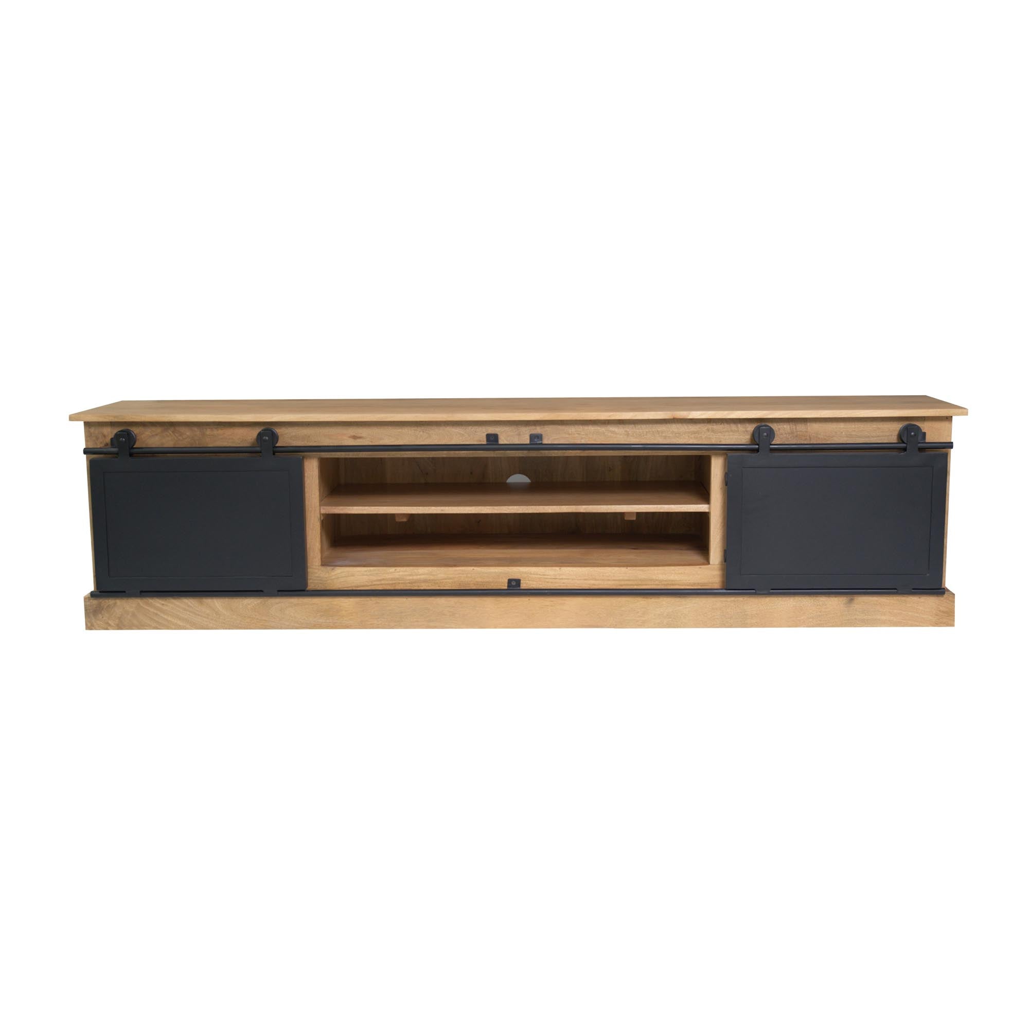 Tv meubel Fresno Naturel Mangohout 200 cm