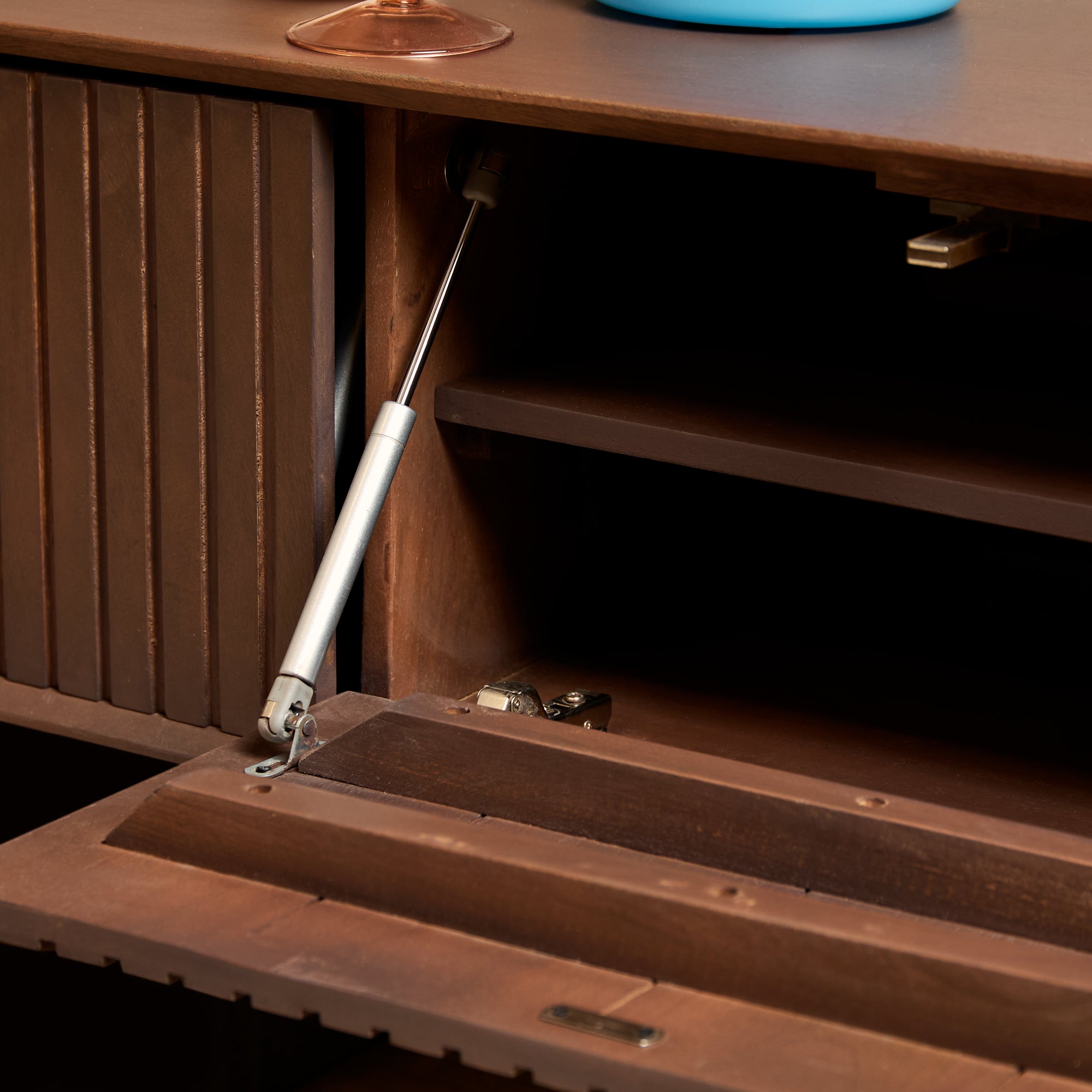 Zwevend tv meubel Madison Walnut | 120 cm
