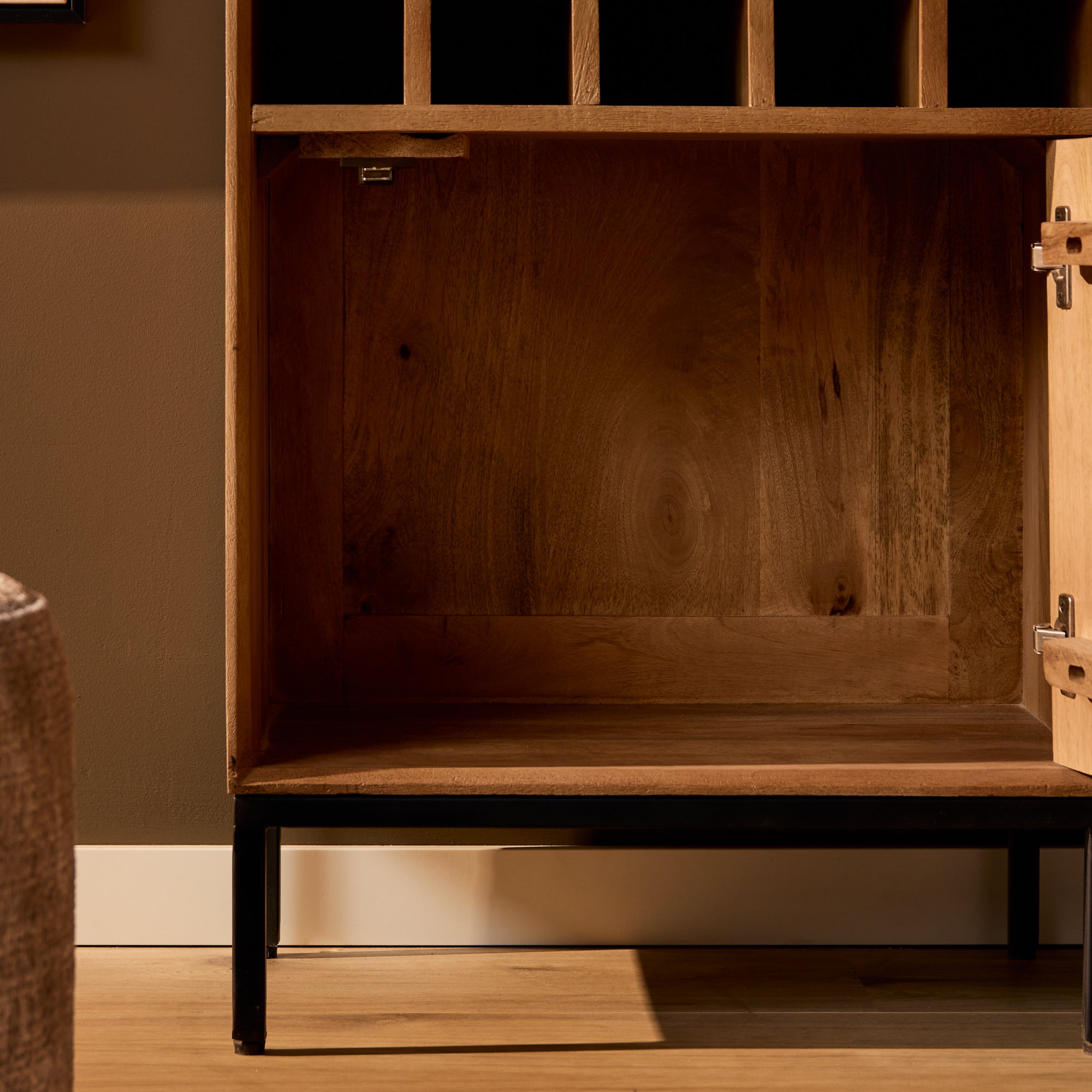 Wijnkast Madison Naturel | 55 cm