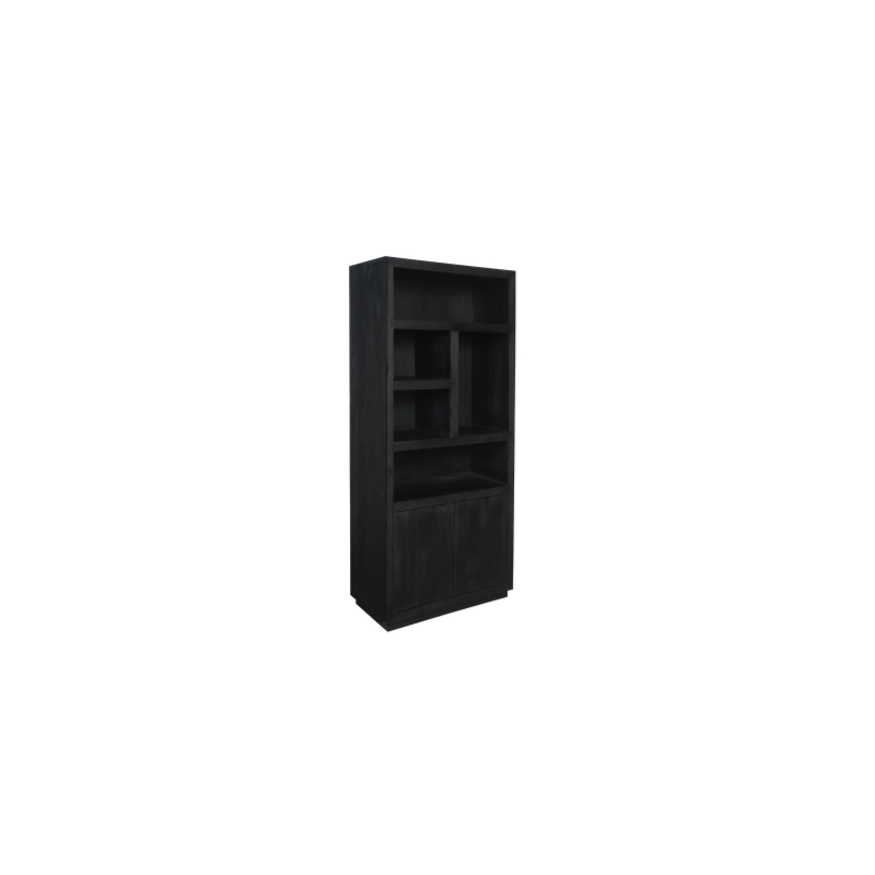 Vakkenkast Brussel Black 90cm | 5 vakken