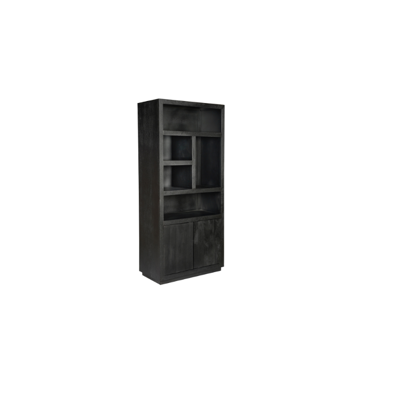 Vakkenkast Brussel Black 90cm | 5 vakken