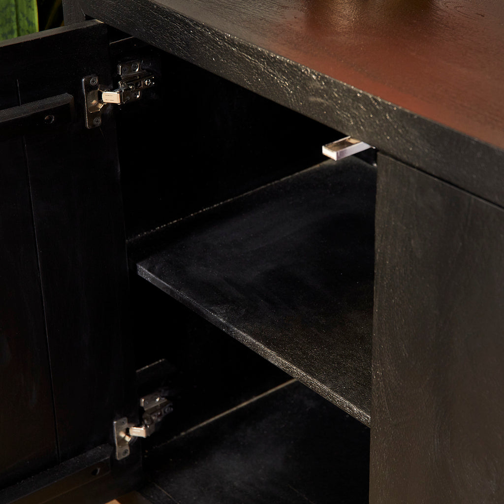 Dressoir Brussel Black 200cm | 4 deurs