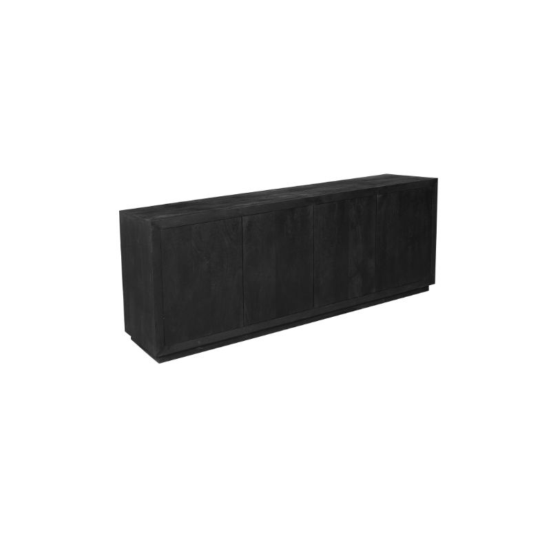 Dressoir Brussel Black 200cm | 4 deurs