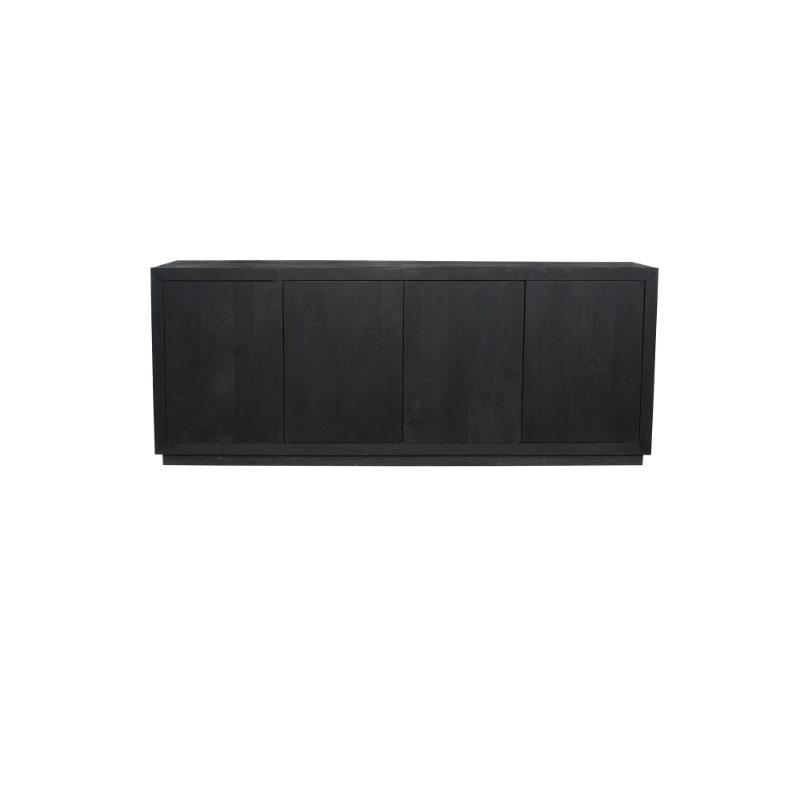 Dressoir Brussel Black 200cm | 4 deurs
