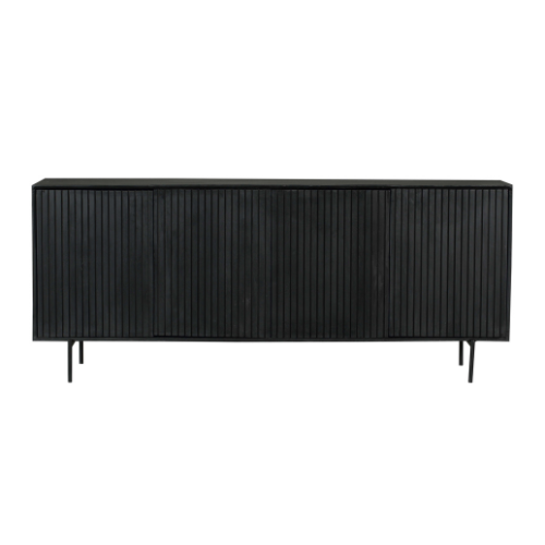 Dressoir Madison Zwart | 210 cm
