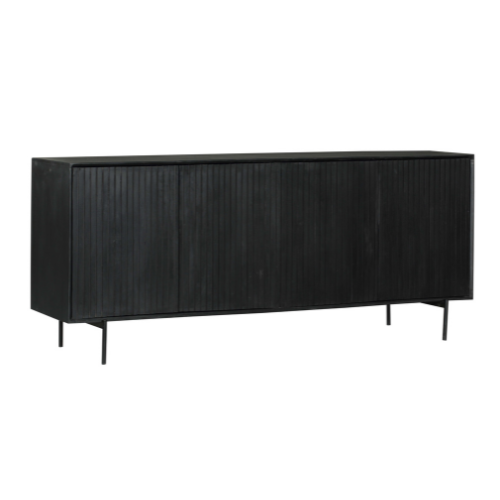 Dressoir Madison Zwart | 210 cm