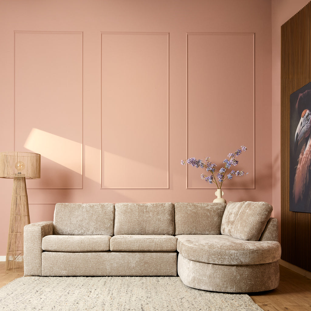 MySofa hoekbank Alma | Beige | 2,5 zits + Divan Rechts