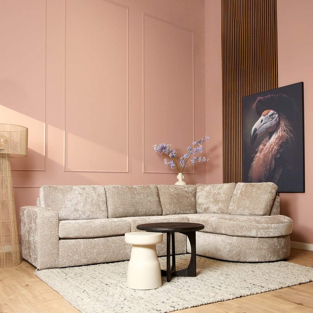 MySofa hoekbank Alma | Beige | 2,5 zits + Divan Rechts