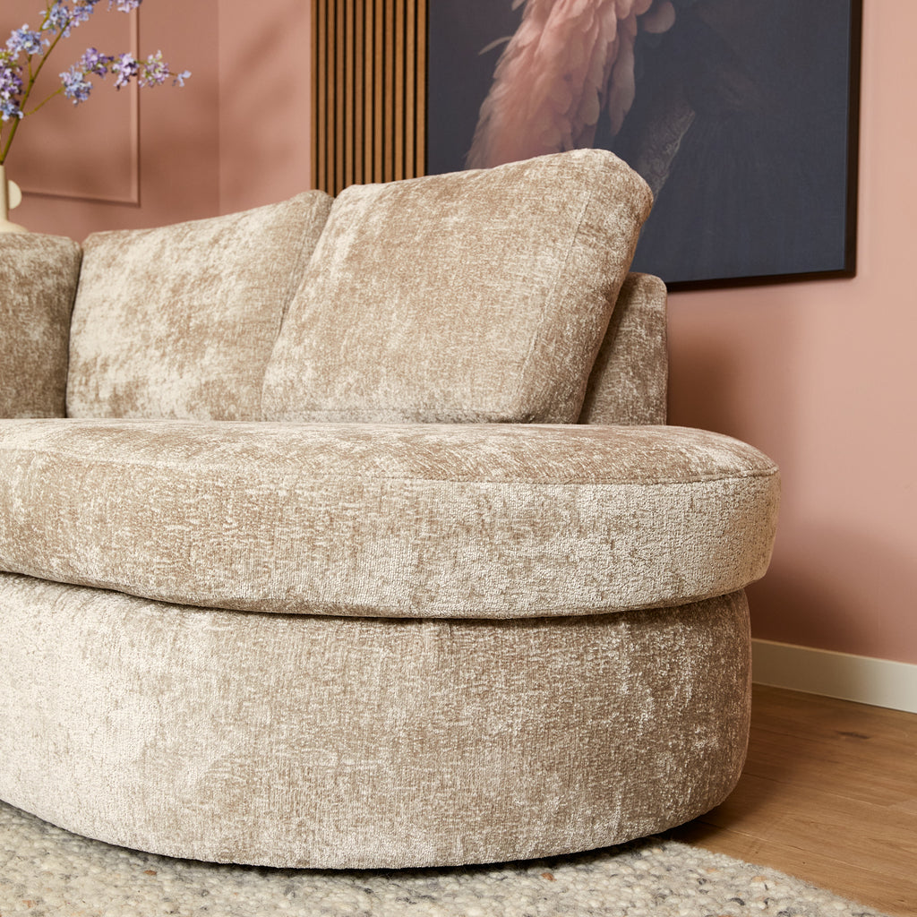 MySofa hoekbank Alma | Beige | 2,5 zits + Divan Rechts