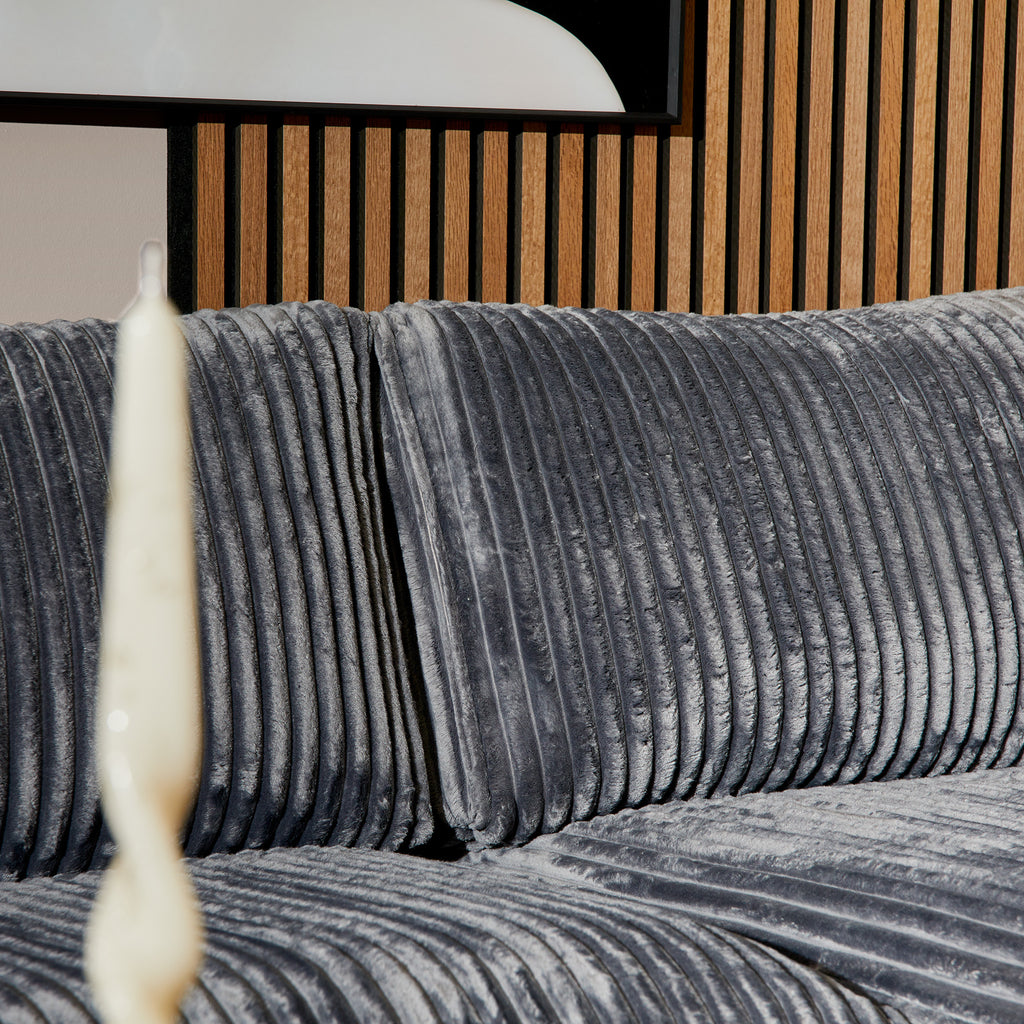MySofa hoekbank Teddy | Antraciet | 2,5 zits + Divan Rechts
