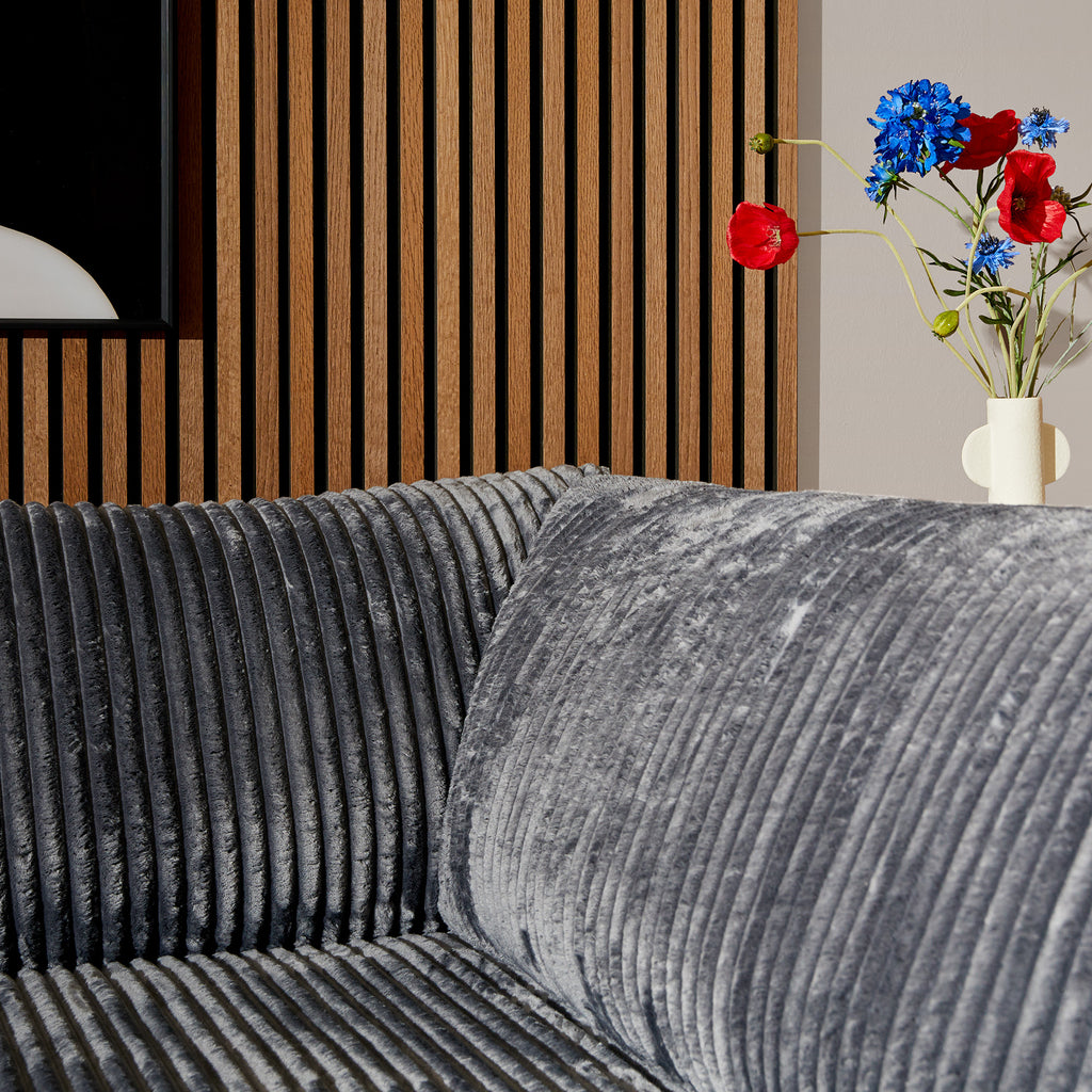 MySofa hoekbank Teddy | Antraciet | 2,5 zits + Divan Rechts