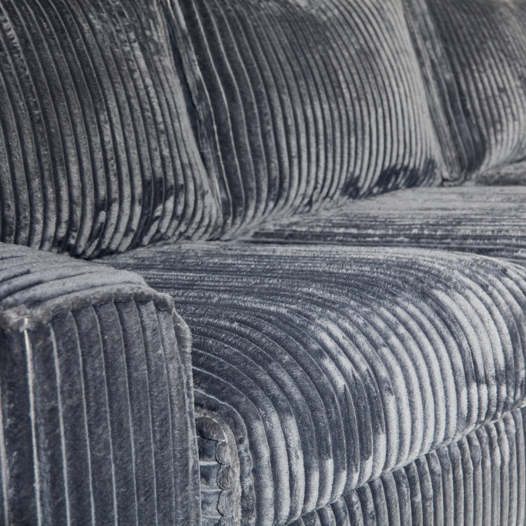 MySofa hoekbank Teddy | Antraciet | Divan Links + 2,5 zits
