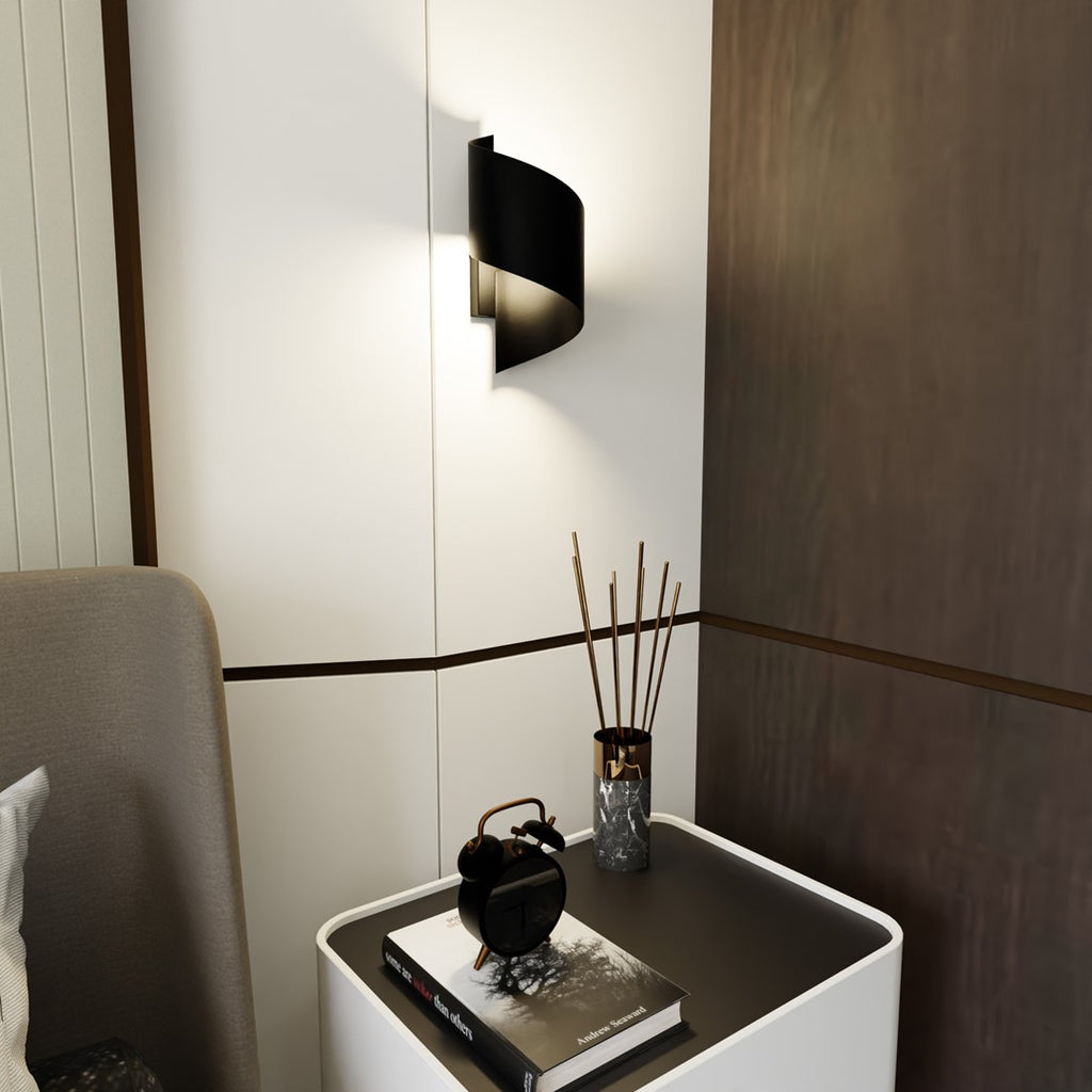 Spiner Wandlamp - Zwart
