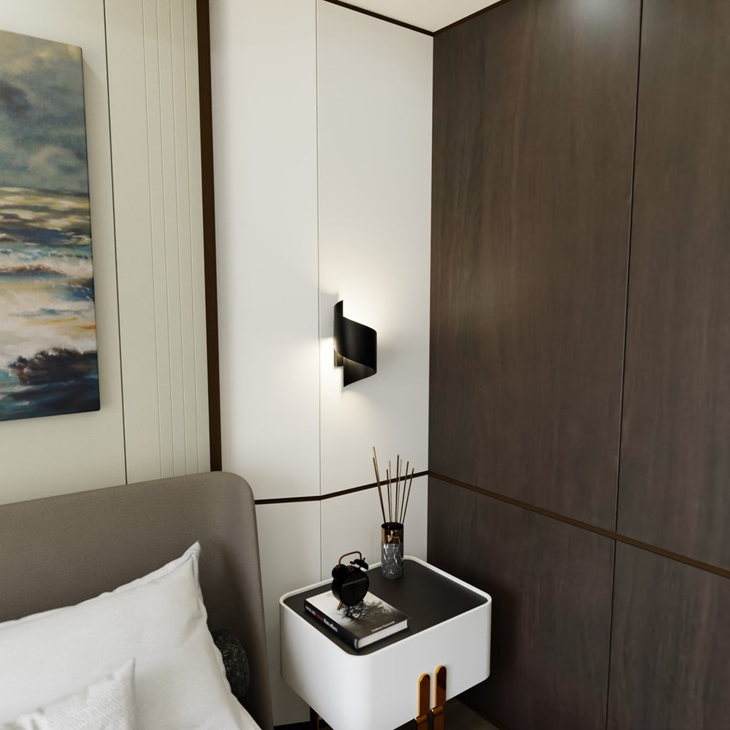 Spiner Wandlamp - Zwart