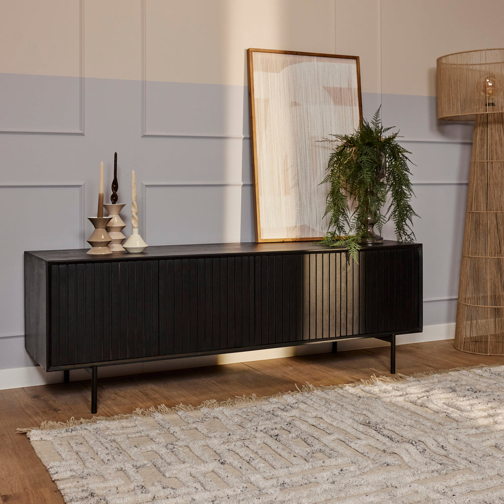 Tv meubel Madison Zwart | 165 cm - Dbmeubels