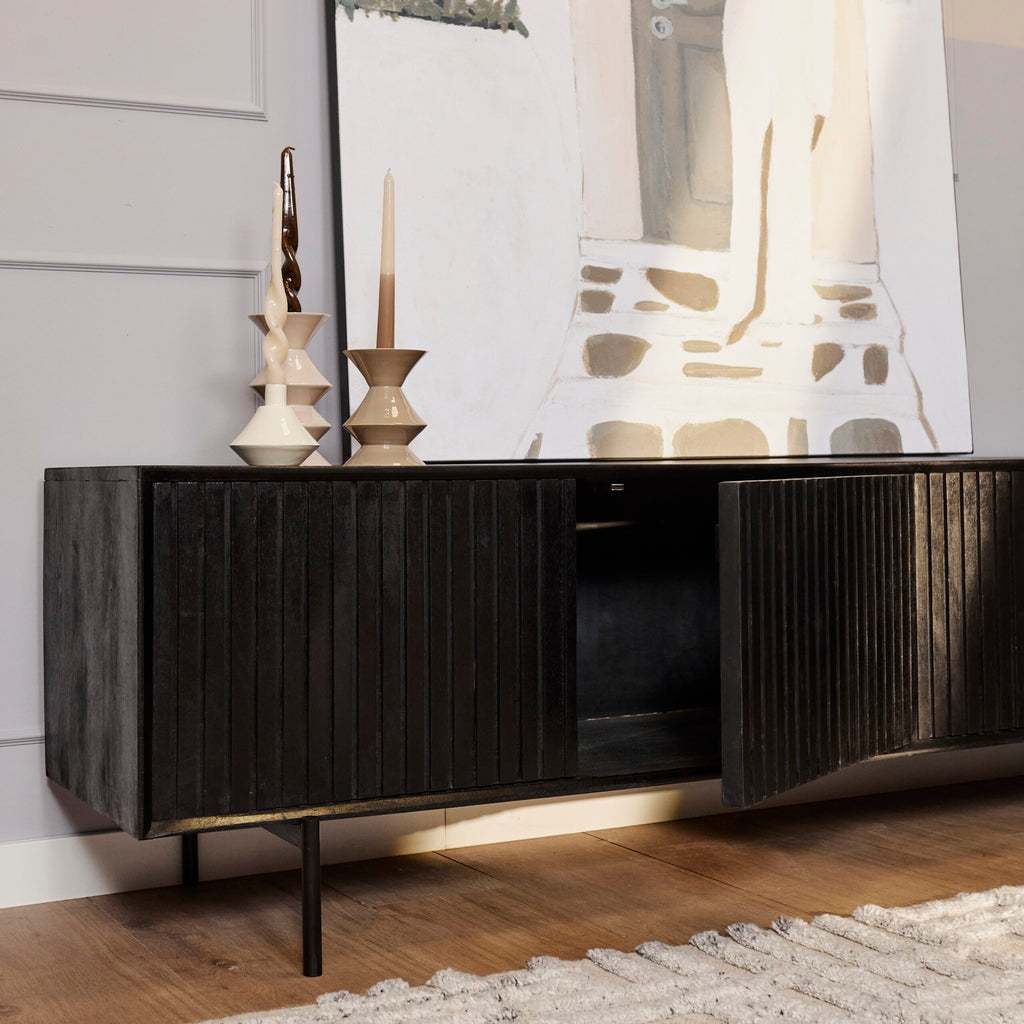 Tv meubel Madison Zwart | 165 cm - Dbmeubels