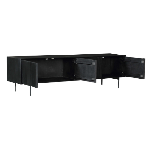 Tv meubel Madison Zwart | 210 cm