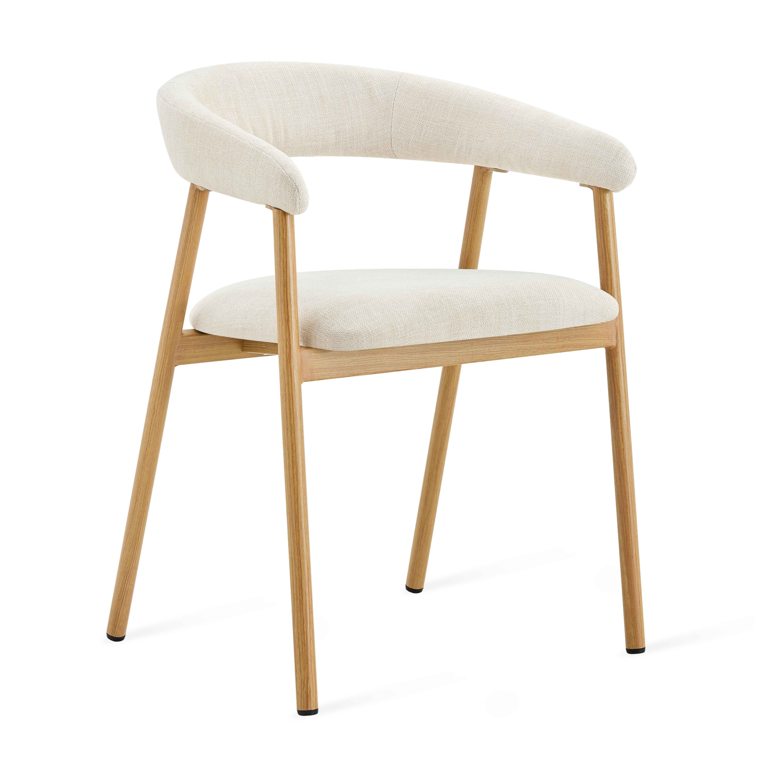 Eetkamerstoel Japandi - Beige Eiken