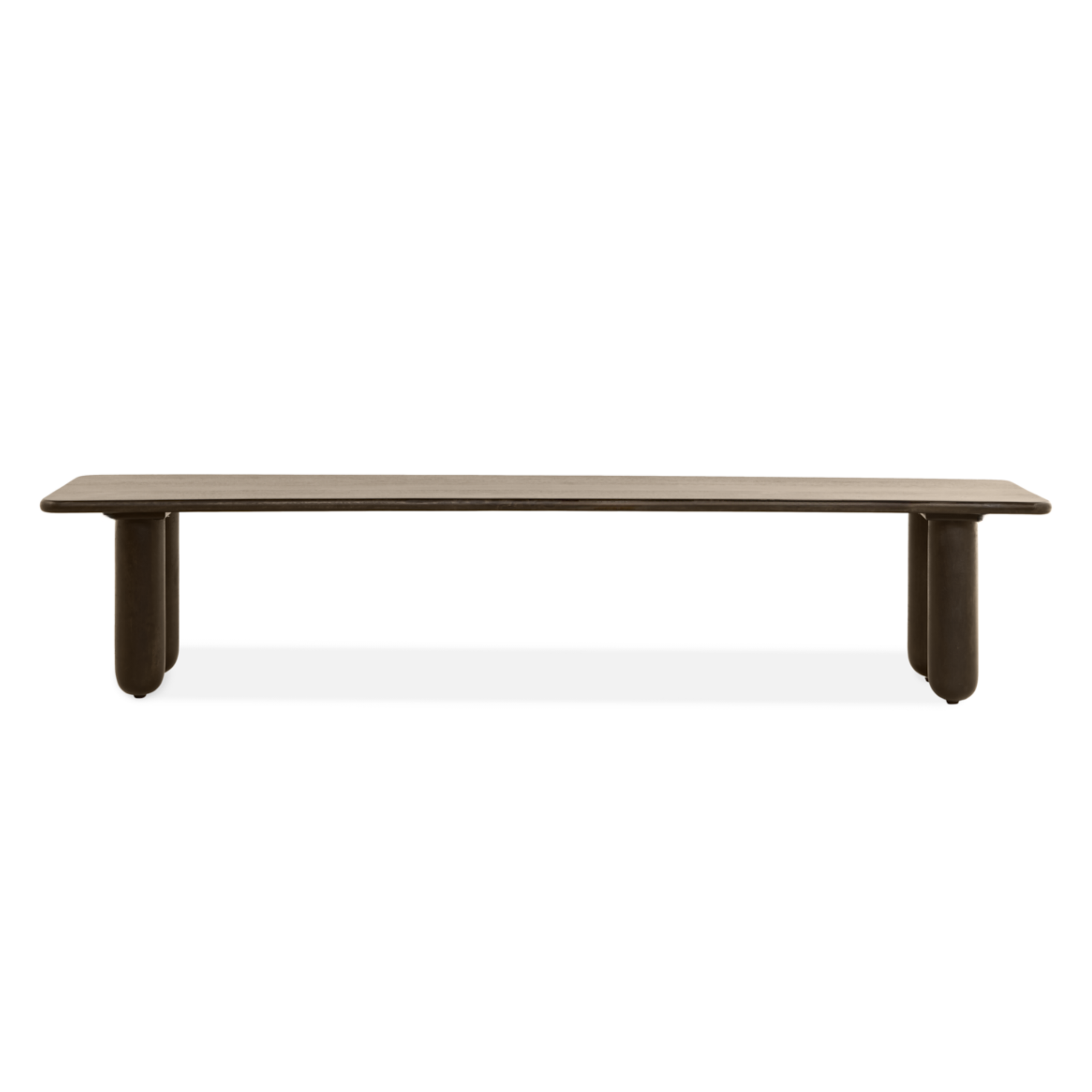 Eetbank Rondo – 220cm Donkerbruin